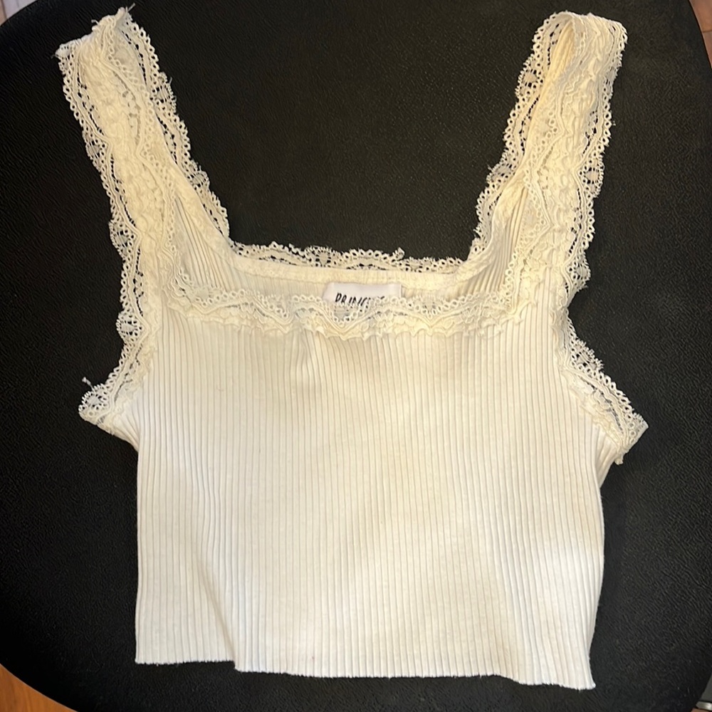 Princess Polly Cropped Lace Tank